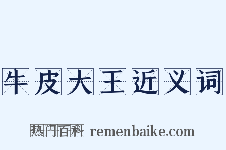 牛皮大王近义词是什么意思的图片